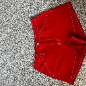 Dickies High Waisted Red Shorts